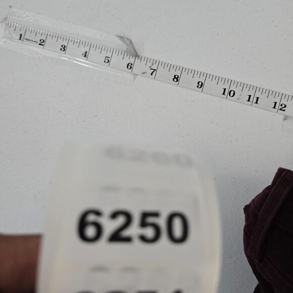 Levi's 724 high rise straight jeans corduroy 26 red womens 6250 - Picture 11 of 11